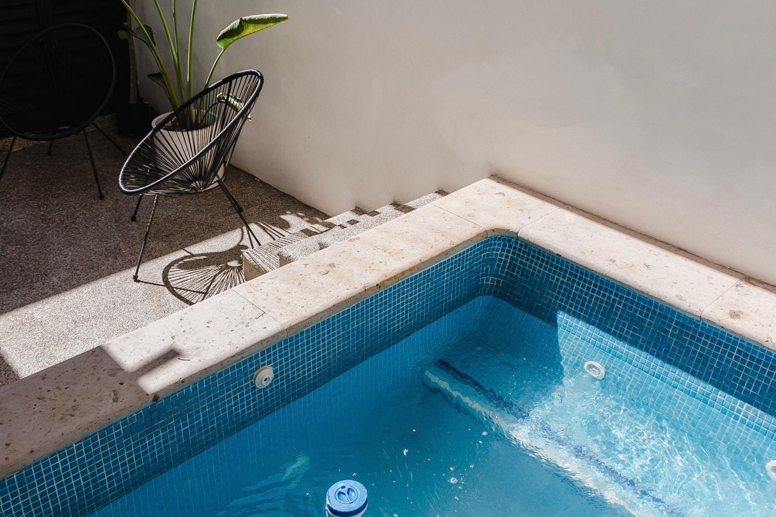 Private plunge pool at the house