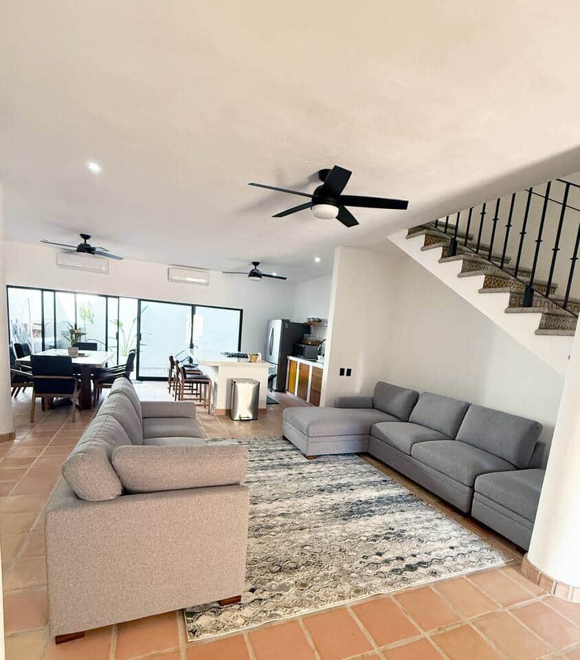 Living area in the house